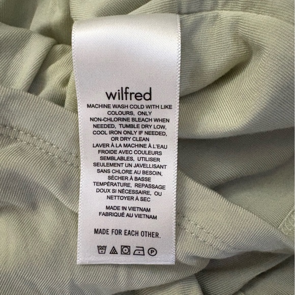 Wilfred Lydia Pastel Sage Green Ruched Mini Dress - Picture 5 of 6